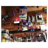 Items hanging from rafters