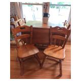 Drop leaf table & 6 chairs
