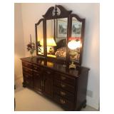dresser with mirror