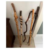 Master bedroom Walking sticks