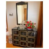 MCM black lacquered chest