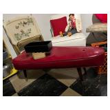 Mid Century Modern bench w Dick Clark