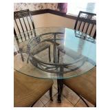 48" round Wrought iron table