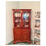 Beautiful Willett cherry cupboard china cabinet