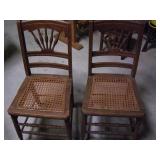 Old Cane bottom Chairs