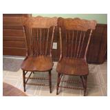 6 Oak chairs