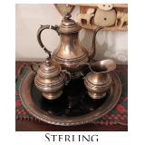 Sterling tea service