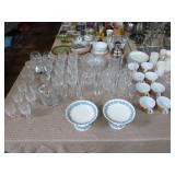 Waterford crystal, Rosenthal crystal, Wedgwood compotes