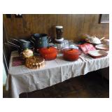 Kitchenware, Le Crueset dutch ovens and pans