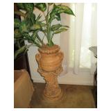 Vintage plaster planter