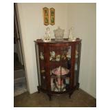 Vintage Curio Cabinet with glass shelves