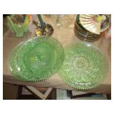 Depression glass plates