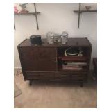 Mid century modern Telefunkin stereo record player console, from Germany 