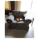 Upholstered club chair