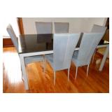 BEAUTIFUL BLACK GRANITE TOP D/R TABLE