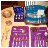 STERLING SILVER FLATWARE, SERVING, TABLE PIECES