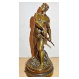 GAUDEZ, 1845-1902, BRONZE DEFENSE DU FOYER SCULPTURE