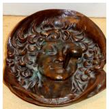 CAST BRONZE HIGH RELIEF FACIAL SCULPTURE