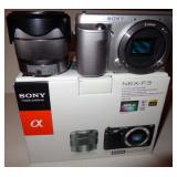 SONY NEX-F3 DIGITAL CAMERA & 18-55 MM ZOOM LENSE