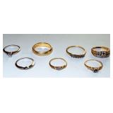 GOLD RINGS MID CENTURY MODERN ANTIQUES MORE!