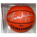 WILT CHAMBERLIN AUTOGRAPHED BASKETBALL TRI-STAR