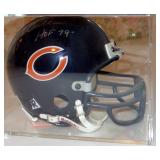 CHICAGO BEARS DICK BUTKUS AUTOGRAPHED MINI FOOTBALL HELMET