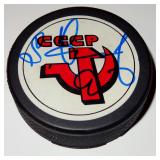 SERGEI FEDOROV AUTOGRAPH HOCKEY PUCK