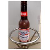 BUDWEISER BEER IN BOTTLES ADVERTISING BAR STOOL