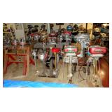 LARGE VINTAGE OUTBOARD MOTOR COLLECTION