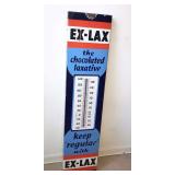 ORIGINAL PORCELAIN EX-LAX ADVERTISING THERMOMETER