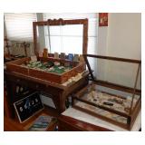 NICE DEALER DISPLAY CASES FILLED WITH COSTUME JEWELRY