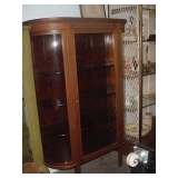 mahogany inlaid china closet