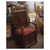 ornate commode chair