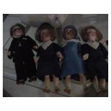 antique Halbig 6" bisque dolls