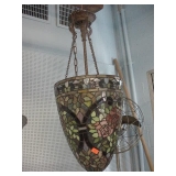stained glass hanging light