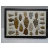 Multiple Ricker Mounts of Native American Artifacts