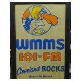 Tin WMMS Radio Station Sign