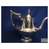 Gorham "Plymouth" sterling silver 1.75 pint tea pot - weight = 591.2 