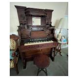 Antique Organ w/stool