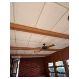 WOOD BEAMS & FAN