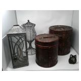 Leather Covered Storage and More