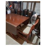 Duncan Phyfe Dining Room Table and Six Chairs