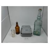 Various Glass and Enamelware