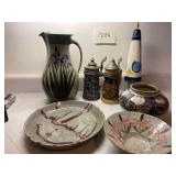 A Lot of Handcrafted Pottery
