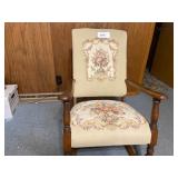 Beautiful Needlepoint Rocking Chair