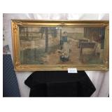 Dutch Woman Gathering Flowers