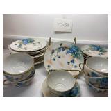 Hand Painted Japanese Dessert Set