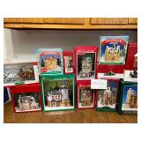 Lot of Christmas Village Collectibles