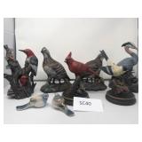 Ceramic and Porcelain Bird Sculptures