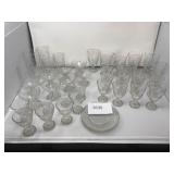 Huge Lot of Etched Glassware